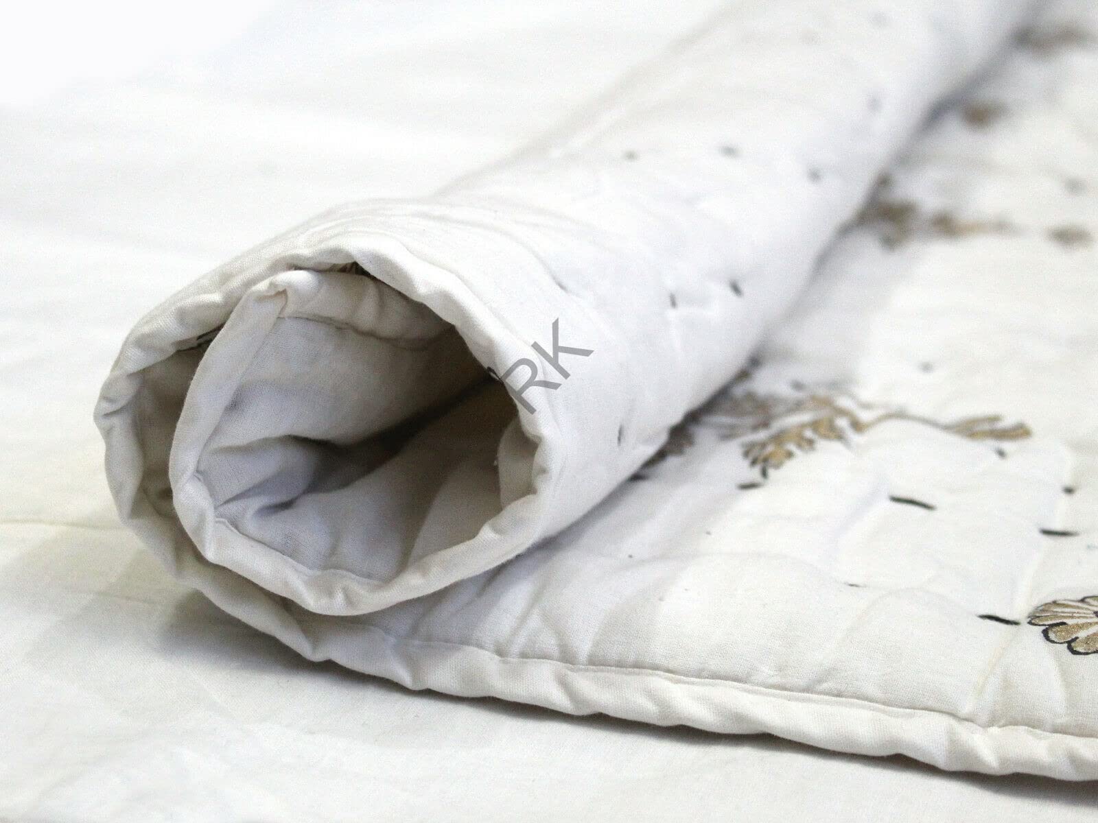 ハンドブロックプリントキルト　ベビーキルト Amazon.co.jp: 101.6 cm フローラルハンドブロックプリントベビー